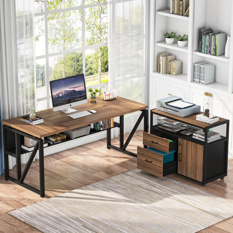 Computer desk with matching deals file cabinet